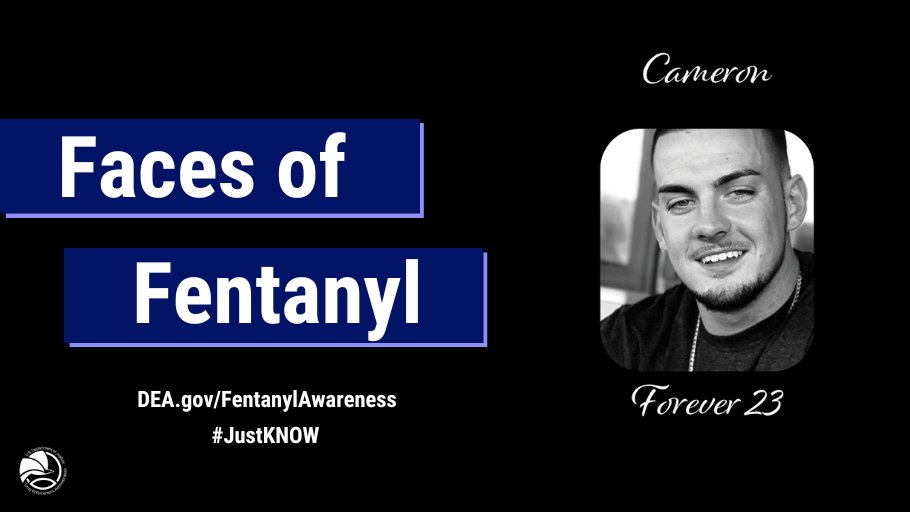 #DYK Sinaloa & CJNG cartels in Mexico are producing fentanyl & fentanyl-laced fake Rx pills w/chemicals from China. Join DEA’s efforts to remember the lives lost from fentanyl poisoning by submitting a photo of a loved one lost to fentanyl #JustKNOW dea.gov/fentanylawaren…