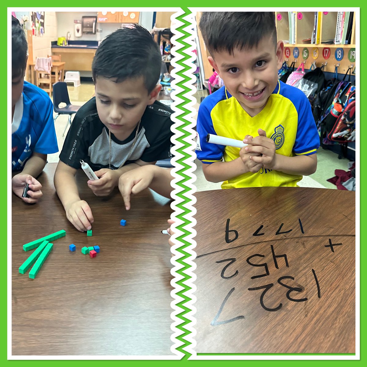 Sometimes in kinder you have to teach completely different lessons to different kids! Building numbers with tens and ones and adding multi digit numbers with tens and one! #differentiatedinstruction @NISDForester @NISD_ECE @NISDElemMath @NisdBILESL