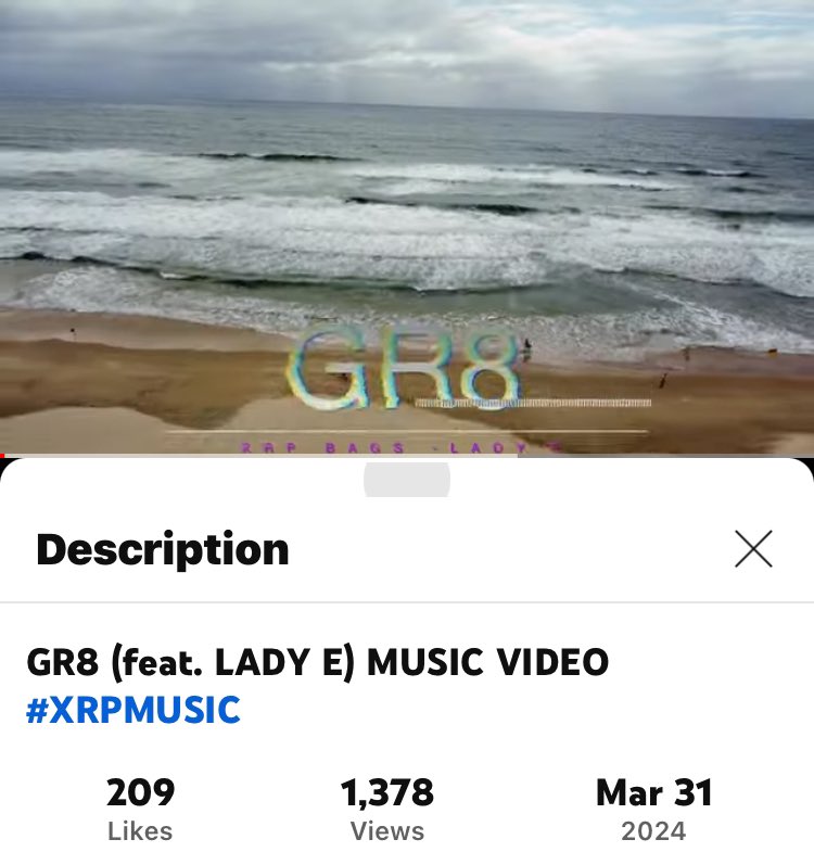 #GR8 by #XrpBagsLadyE #TheFutureOfMusic over on YouTube!
@XRPBags @LadyEnigma1111 
#MK22AndTheCryptoOGs