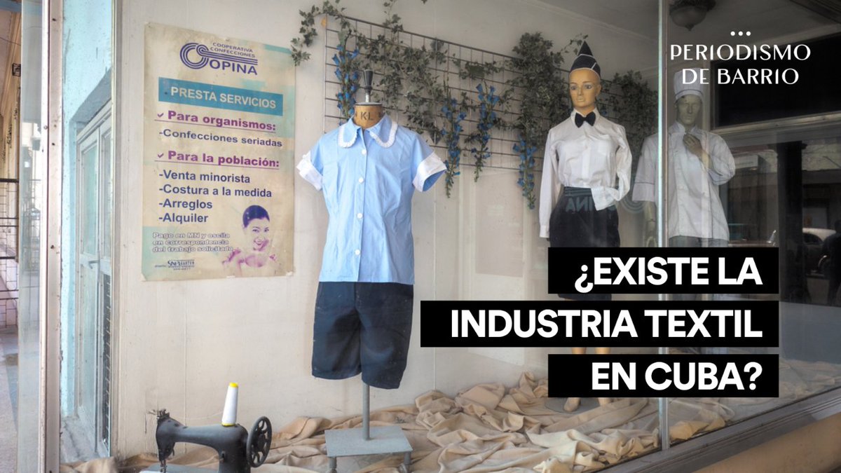 Entre 2010 a 2022 Cuba gastó 2.762.235.000 de USD en importaciones destinadas a la industria textil. Sin embargo, lo recaudado por exportaciones de este tipo de productos asciende solo a 11.867.400 USD. ¿Existe la industria textil en Cuba? 🧐 🪡 🔗 periodismodebarrio.org/2024/03/existe…