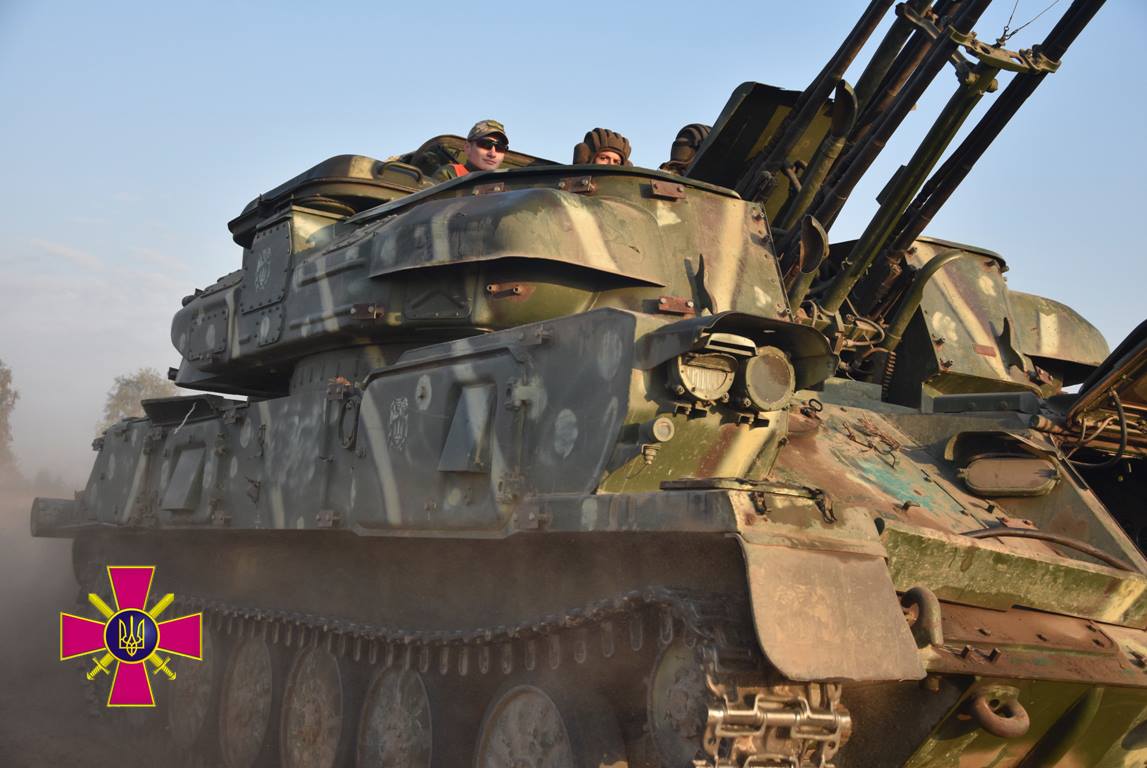 Ukrainian Ground Forces ZSU-23-4 'Shilka' SPAAG, 2018 period.