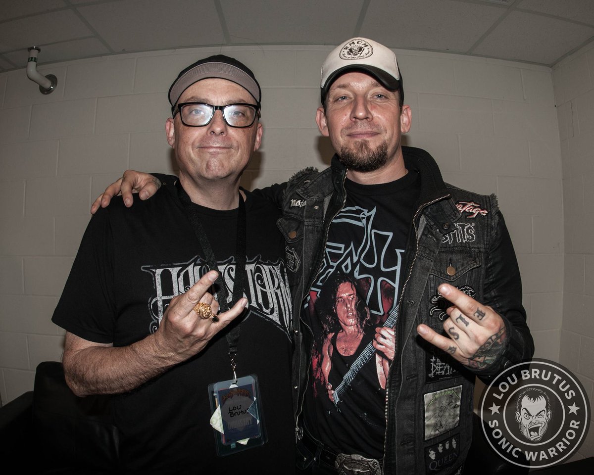 LouBrutus's tweet image. Happy Birthday Michael Schøn Poulsen of @Volbeat! I think this was he and I backstage in Columbus OH 2015. We'll be sure to mark the occasion tonight on @hardDriveRadio XL! #Volbeat