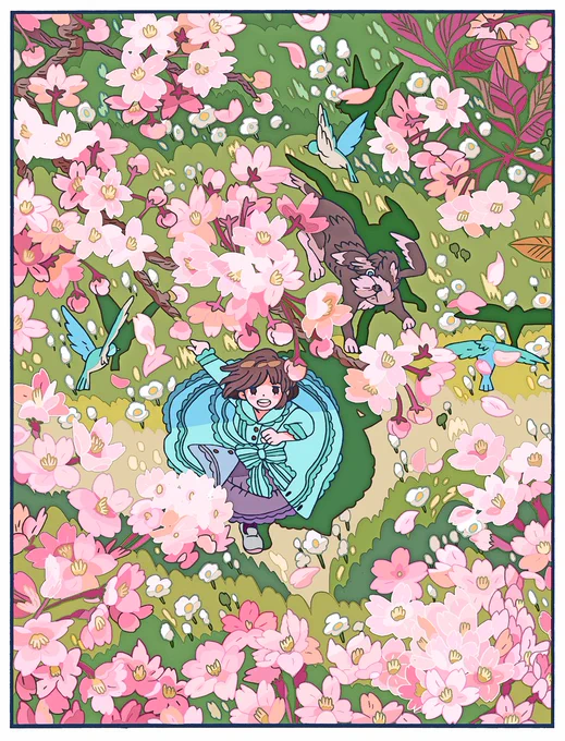 やっと桜が咲いてきたね 