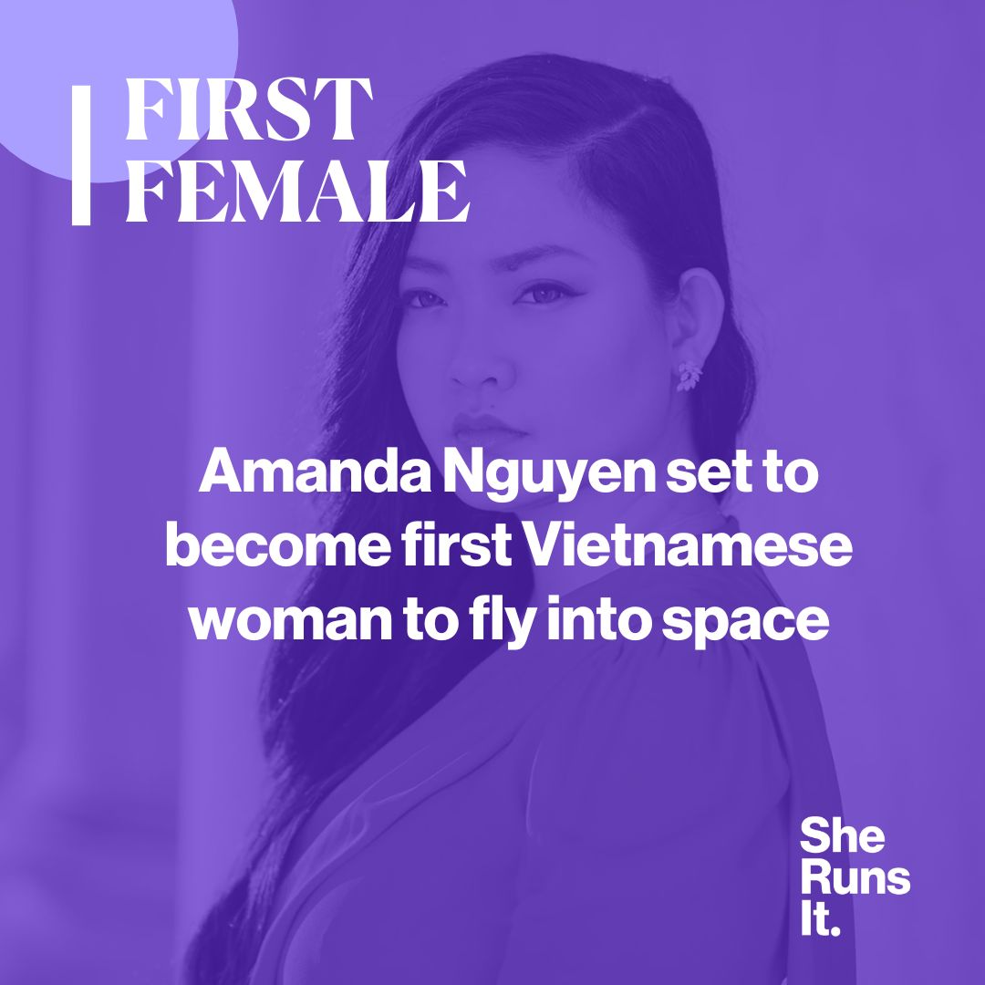 Breaking barriers on Earth and now in Space! 🚀 Excited to see Amanda Nguyen make history as the first Vietnamese woman in space! ⁠ #SheRunsIt #AmandaNguyen #FirstFemale