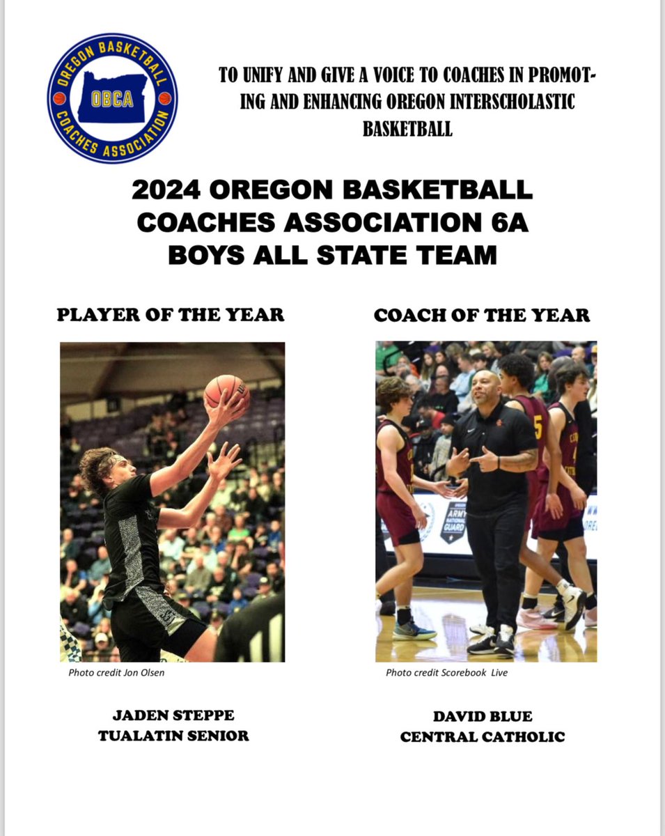 2023-24 OBCA Awards Player of the Year: ⁦@jadensteppe⁩, ⁦@MensTualatin⁩ Coach of the Year: David Blue, ⁦@CCHoopsPdx⁩