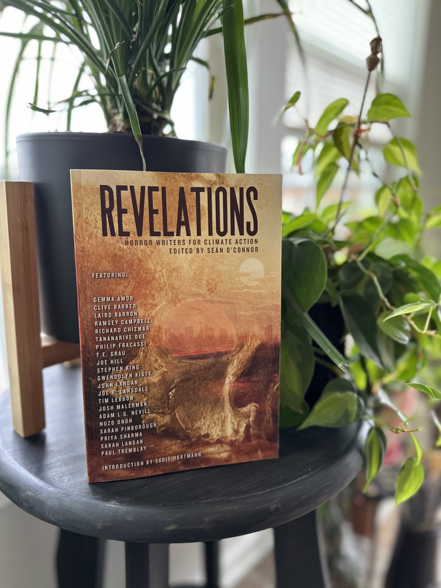 Dead Sky Publishing is proud to present a newly printed edition of 'REVELATIONS: Horror Writers For Climate Action' 🔥 Edited by Sean O'Connor, intro by Sadie Hartmann & featuring contributions by: Clive Barker Stephen King Nuzo Onoh Paul Tremblay + More! In stores TOMORROW!