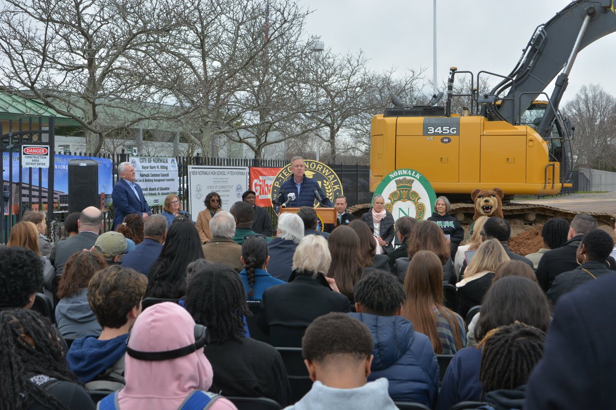 The new Norwalk High School building will provide students and teachers with a state-of-the-art educational facility equipped to support learning for generations to come. I am glad the state could partner with @Norwalk_CT to finance its construction and get this facility built.