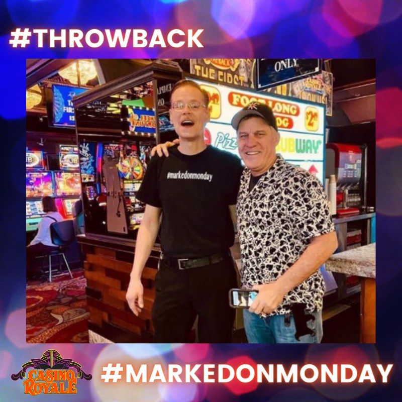 CasinoRoyaleVIP's tweet photo. It’s #MarkedOnMonday, kick off your week with Mark! #GetMarked #CasinoRoyaleVIP https://t.co/weoThMQoyn