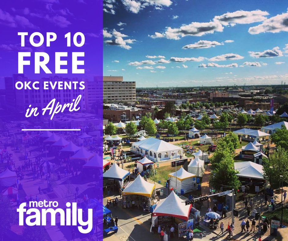 April is full of FREE fun, including outdoor festivals, camel racing, a medieval fair and much more. bit.ly/311ADBR 📷 Festival of the Arts This list is generously #sponsored by @OKCMOA, where kids 17 and under always get in FREE!