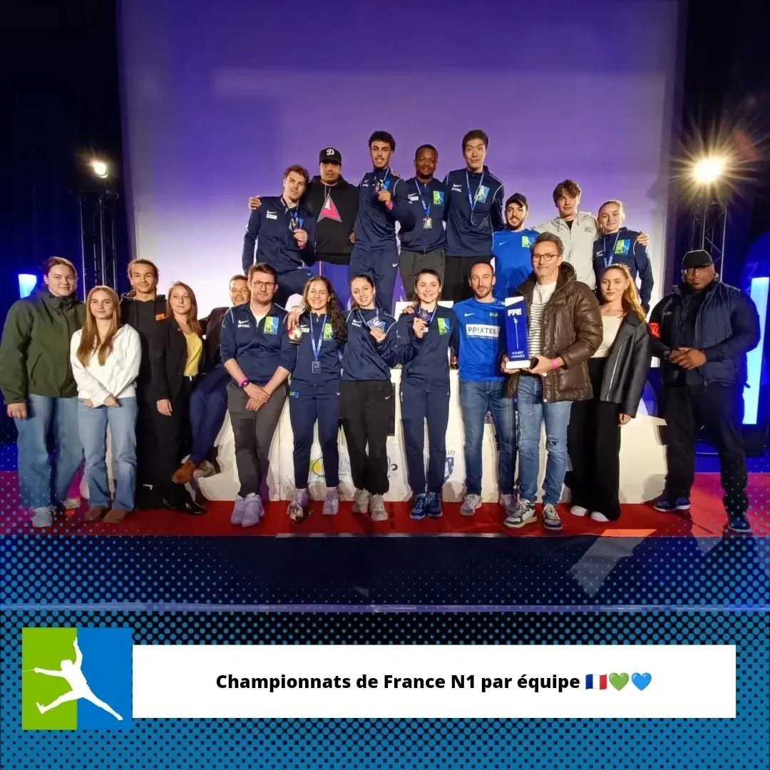 👏 aux équipes ♂️&amp;♀️ de <a href="/BLR92ESCRIME/">BLR 92</a> pour leurs résultats (exceptionnels) 🥇🥈 obtenus lors des championnats de 🇫🇷 de #fleuret
<a href="/Ville_de_blr/">Bourg-la-Reine</a> est très fière de ses escrimeurs
🙏 <a href="/cemelunvds/">CE Melun VDS</a> &amp; <a href="/VilleMelun/">Ville de Melun</a> pour l'organisation de ces championnats
#BourglaReine
#TerreDeJeux2024
🤺👇