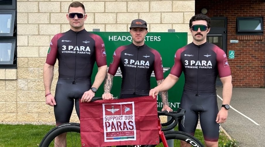 3 PARA Cycling Team will attempt to break the individual LEJOG cycling record of 43 hours and 25 minutes as a team working non stop with each other. @supportourparas is the only charity which exists solely to support The Parachute Regiment and Airborne Forces. See link below!