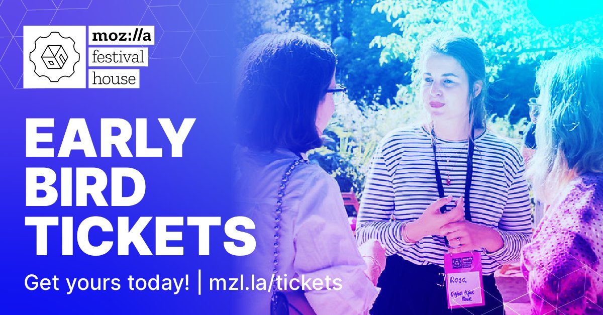 Why pay more later when you can pay less now? 💸 Secure your ticket to #MozFest House Amsterdam today! ➡️ mzl.la/Tickets