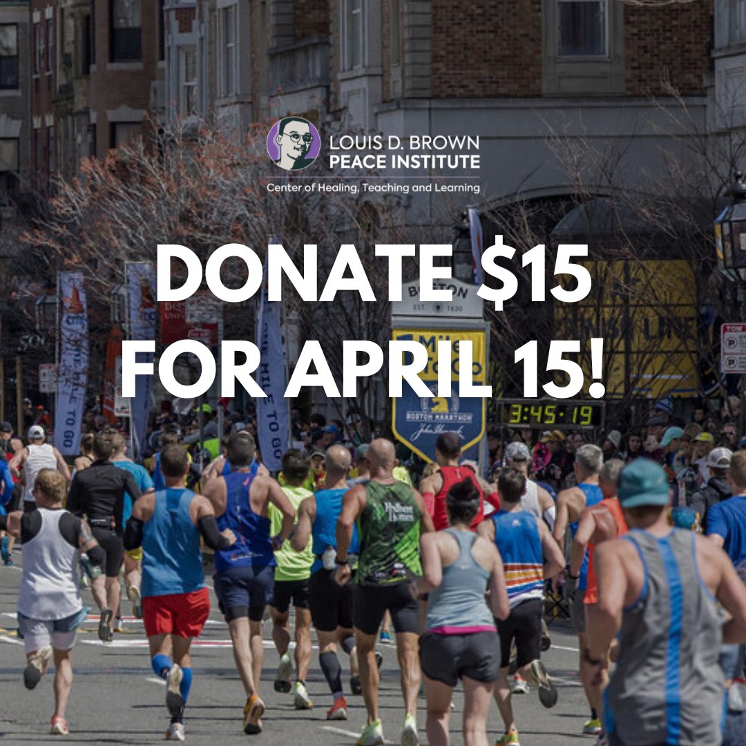 We are just two weeks away from April 15th — Marathon Monday! Celebrate with a $15 gift to the Peace Runners' journey, which will directly support the Peace Institute's programs and services: linktr.ee/ldbpeaceinstit…