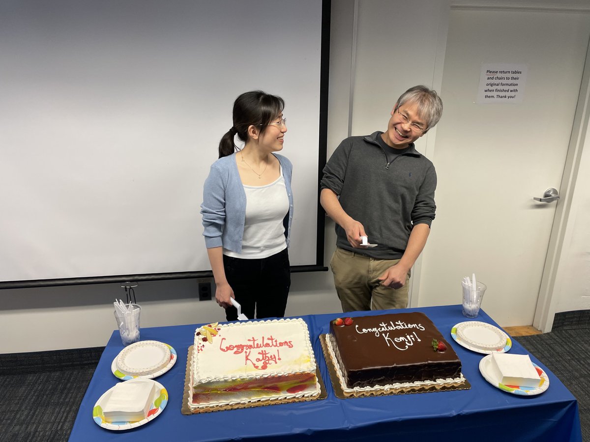 Please join us in extending a HUGE congratulations to our primary faculty members Kathy Liu and Kenji Murakami for both being approved for promotion with Tenure as Associate Professors! 🎉