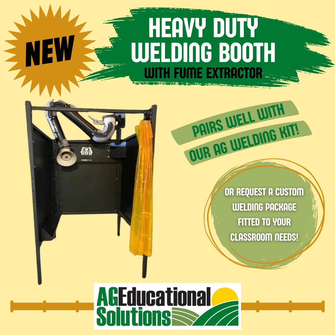 💥 NEW NEW NEW 💥 Want the latest and greatest for your welding lab? We have the solution! Check out our new product: Heavy Duty Welding Booth with Fume Extractor. Contact us for a quote today! #WeldingBooth #WeldingEquipment