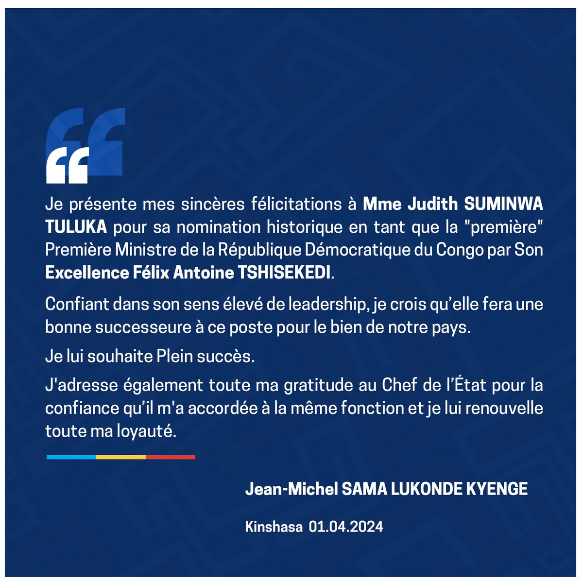 Sama Lukonde tweet media