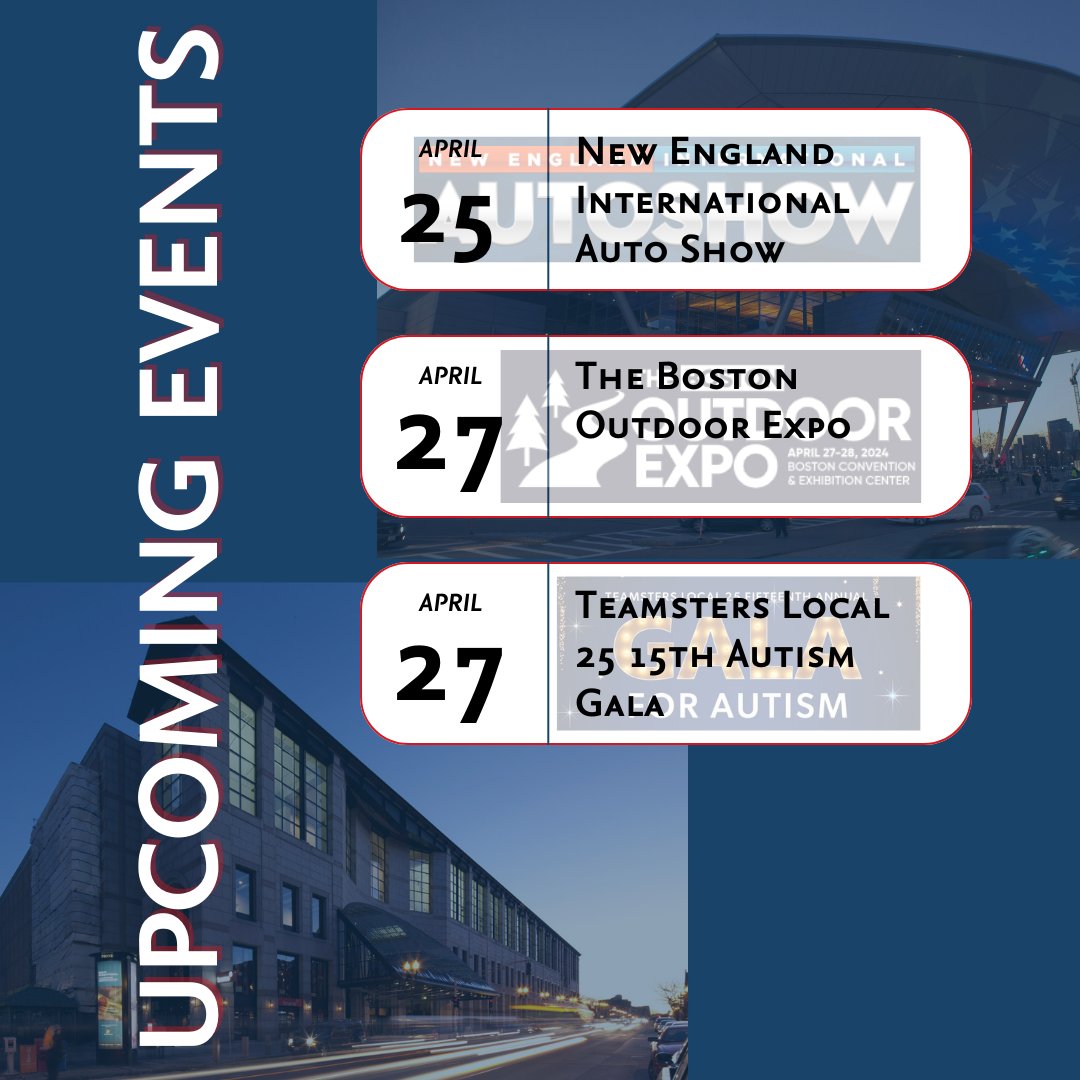 The MCCA has an exciting month ahead of us at the #Hynes and #BCEC!