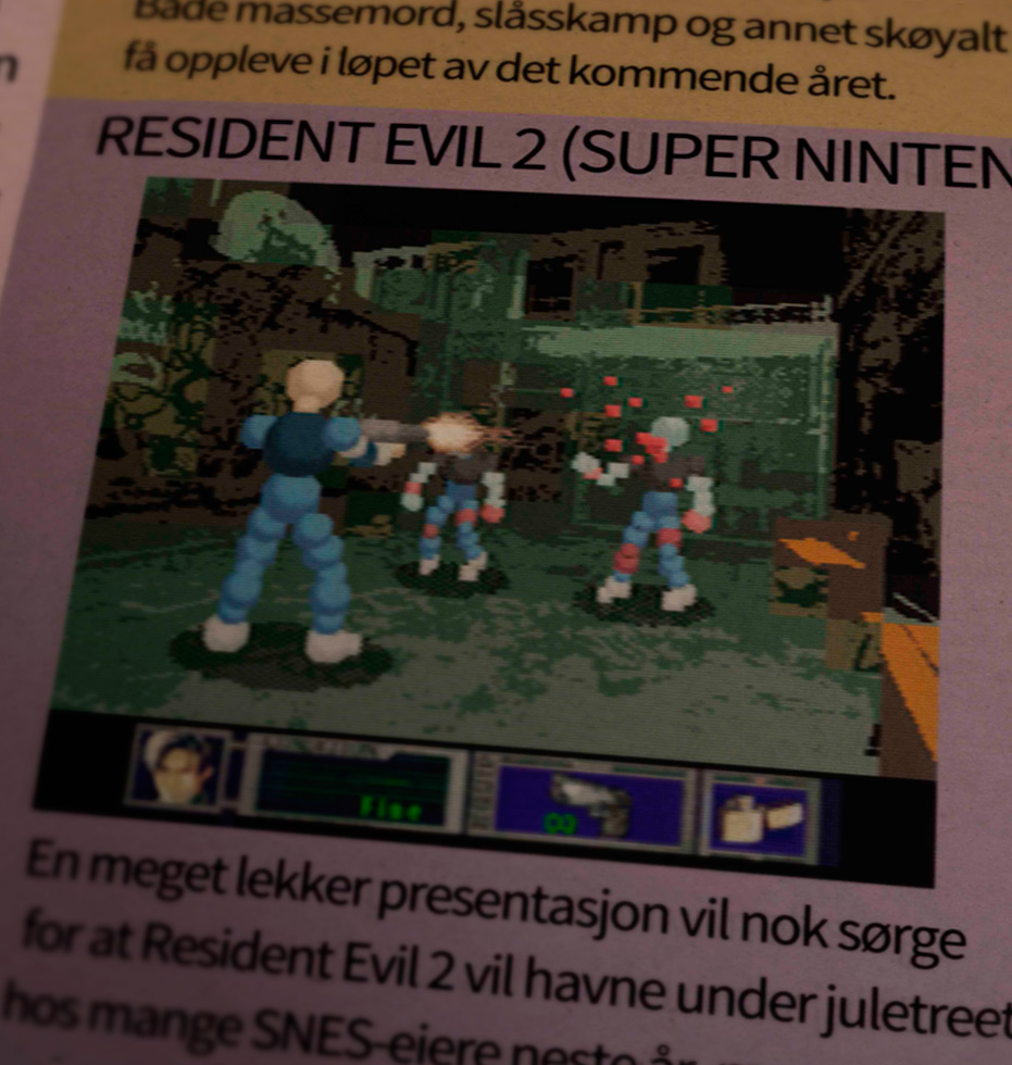 Until an old friend of mine who used to work for the Norwegian video game magazine "Trykk Start' A!" in the 90s went through all his old floppy disks of press material and found the source files,this photo was the best available image quality proof we had of the game's existence.