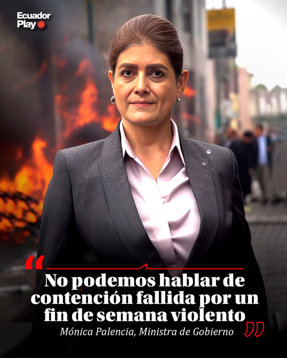 LaCamachoEc's tweet photo. @MinGobiernoEc
#Palencia
Andate de Ecuador, eres una mujer Miserable!. 75 Asesinados en 3 días espeluznante.
Ni #Mexico con 145 millones d habitantes a pasado esto.
Que carajos hace esta mujer q es incompetente.
Esto es el resultado d la #Novatada del Gobierno @DanielNoboaOk https://t.co/I0yTaKibQz