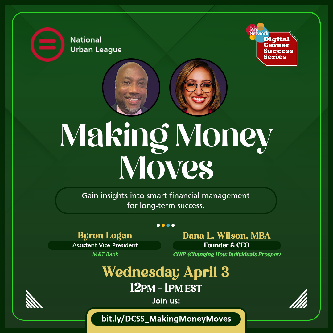 💸 It's a new month and a new chance to make better money moves. Check out @ULJobsNetwork's FREE webinar this Wednesday, featuring tips + resources to help you step into financial freedom: bit.ly/DCSS_X_MMM.