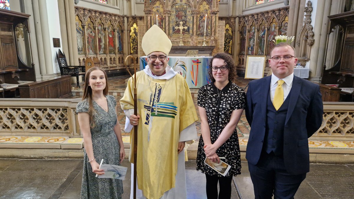 It was an absolute joy to see Jess, Elizabeth (who was also baptized) and Lee confirmed at our Easter service yesterday. Thanks to Bishop @RevArun for joining us for our Easter celebration. Please pray for all three confirmation candidates as they continue their journey in faith.
