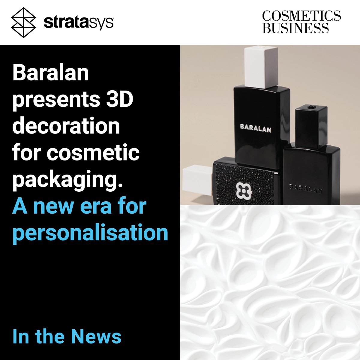 Proud of this collaboration with Baralan that brings together the innovative character of the companies involved.

Read here how 3D printing offers great potential to the world of cosmetic packaging >> okt.to/lyceGf

#MakeAdditiveWorkForYou #addstratasys