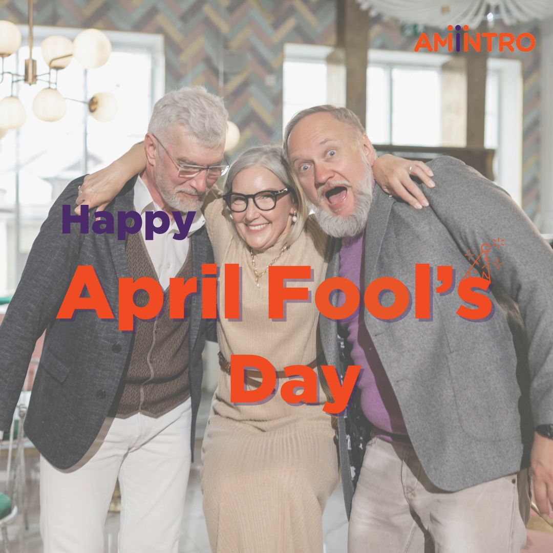 Happy April Fool's Day! 🥳 It's the perfect time to create "foolish" memories with friends and to make things "foolishly" full of love ✨⁠

Create an account today and explore the best of life after 50 at app.amintro.com/Account/Regist…!

#amintrofriends #amintro #happyaprilfoolsday
