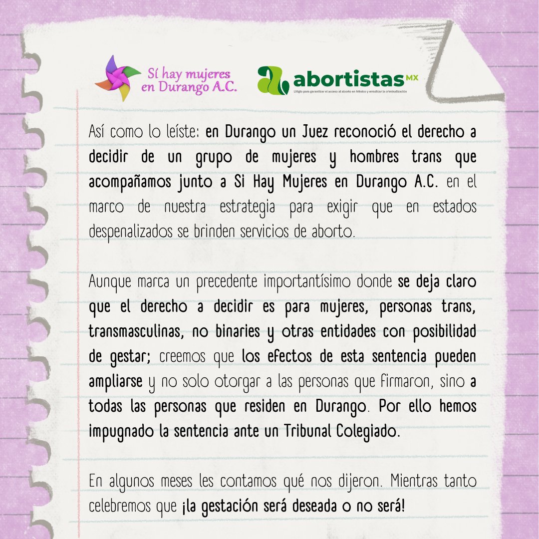 En el marco del #DiaDeLaVisibilidadTrans 🏳️‍⚧️ repetimos que las personas trans y nb también abortan y también es su derecho hacerlo 💚 #VisibilidadTrans #MeQuieroTrans #NB #AbortoTrans