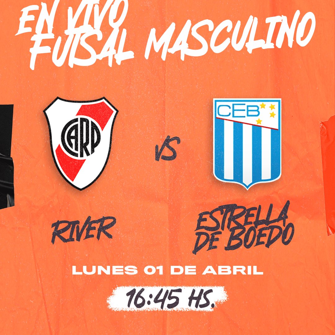 lasalafutsal's tweet photo. 🔴 ¡FUTSAL EN VIVO! 📺
#Futsal #FutsalMasculino

🗓️ @carpfutsal 🆚 @estrelladeboedo 

👉Miralo acá: https://t.co/JvrA0FZl9x https://t.co/H0IzrLi71B