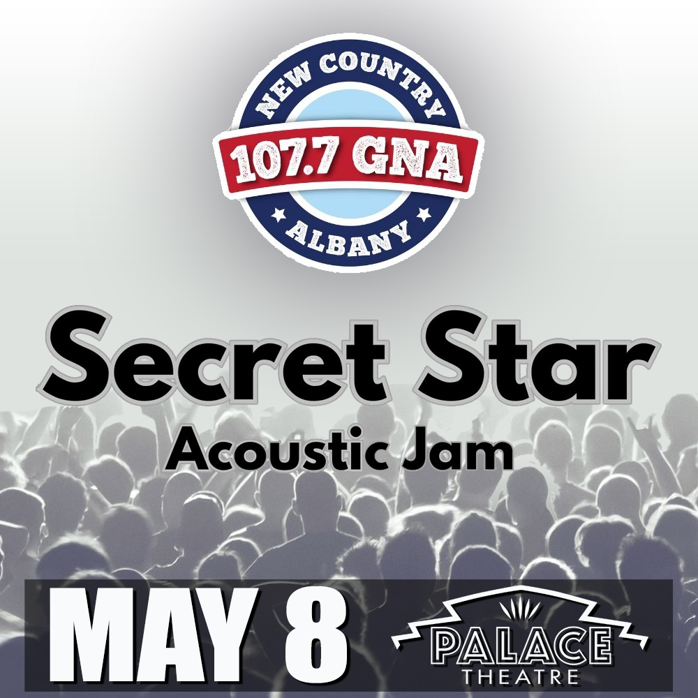 JUST ANNOUNCED: The Capital Region’s most anticipated and unique Country show is back for another go-around when @WGNAFM presents '107.7 GNA’s Secret Star Acoustic Jam' at the Palace on MAY 8! Tickets go On Sale this Thursday, April 4 at 10am -> bit.ly/PalWGNAssaj24