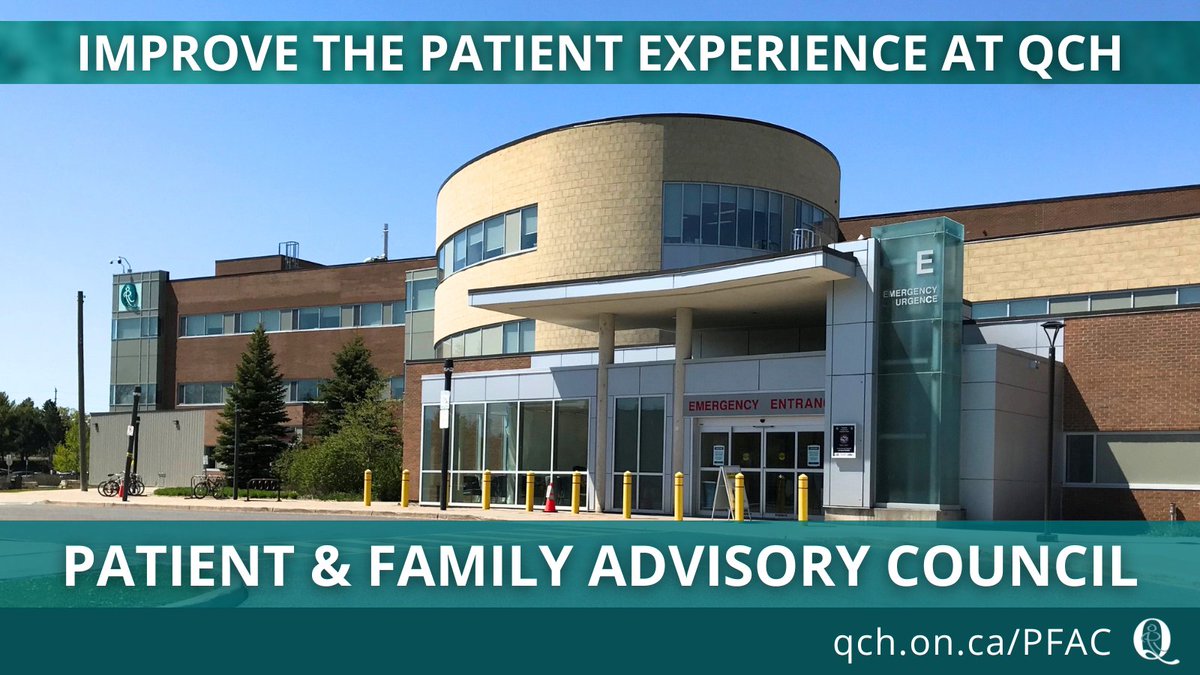 Have you or a family member recently been a patient at QCH? We're looking for diverse voices to collaborate with our healthcare teams to advance quality of care and patient experience. Apply to be part of our Patient & Family Advisory Council today at qch.on.ca/PFAC