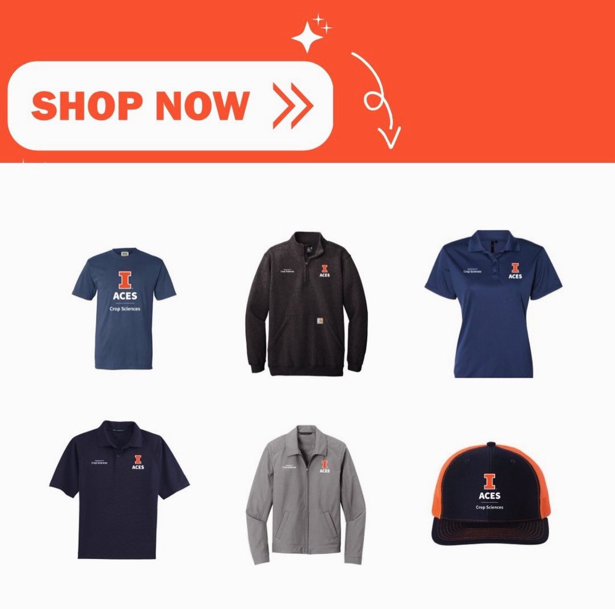 Last opportunity to purchase your Crop Sciences apparel before the store closes tomorrow, and to support Field &amp; Furrow by making a purchase! Shipping is available. Check out the link for details! 

campusink.printavo.com/merch/38836-ui…