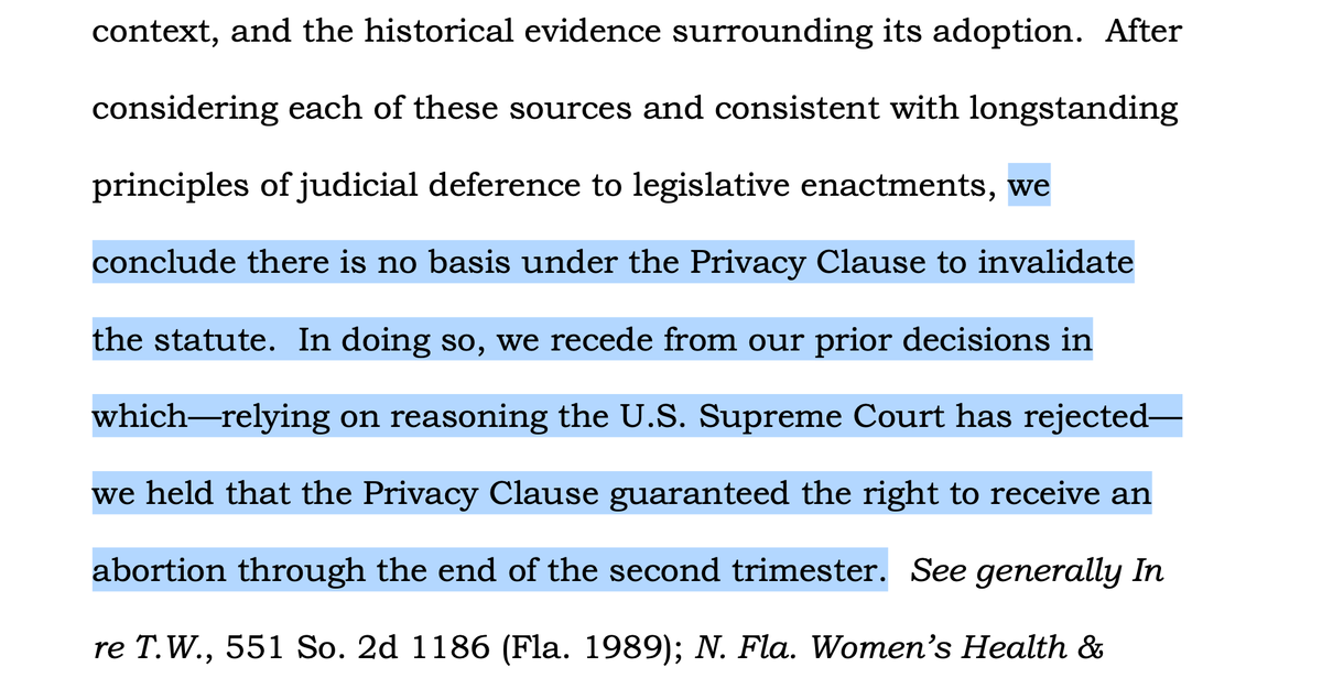 AnnaForFlorida's tweet photo. FL Supreme Court also approved the 15 week abortion ban, which means Florida's 6 week abortion ban will go into effect in 30 days.

The stakes for reproductive rights in Florida are incredibly high. Onward to November for a state where reproductive freedom is a reality for all. https://t.co/t2BPExrBca