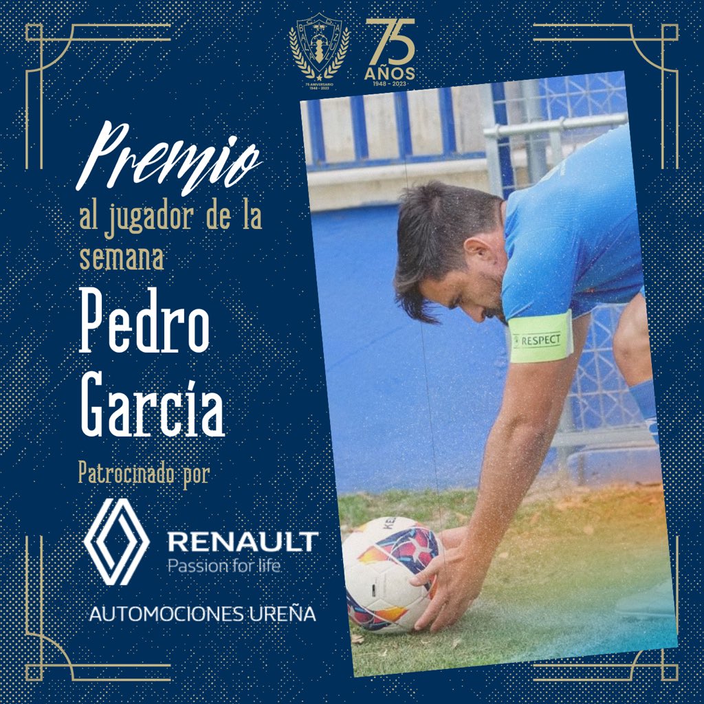©️𝐒𝐮𝐩𝐞𝐫𝐏𝐞𝐝𝐫𝐨, eterno capitán. 🥇El jugador de la semana de 𝗔𝘂𝘁𝗼𝗺𝗼𝗰𝗶𝗼𝗻𝗲𝘀 𝗨𝗿𝗲𝗻̃𝗮 es Pedro García. 🦈 #VamosBala