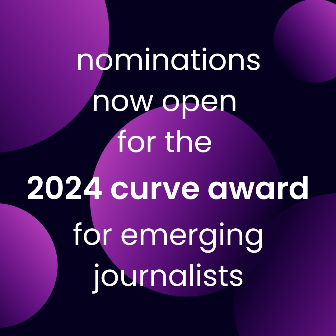 🏆 Nominations for the 2024 Curve Award for Emerging Journalists are now open! This award provides financial support to emerging journalists whose work fosters fair and accurate coverage of LGBTQ+ women, trans and nonbinary people. 📅 Submit now at the 🔗 in our bio by April 30!