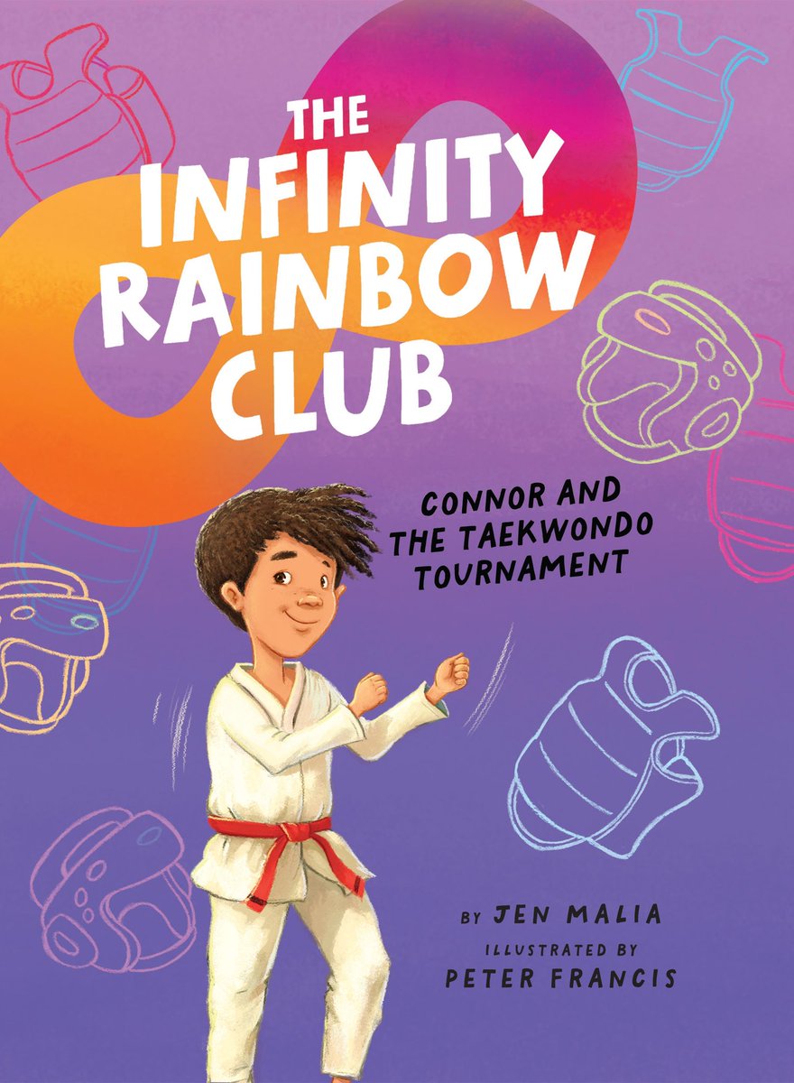 April is Autism Acceptance Month. TOO STICKY, illus. by @jlewvriethoff, came out 4 yrs. ago today. The Infinity Rainbow Club series, illus. by Peter Francis, is named after the infinity rainbow symbol for neurodivergence. @BeamingBooksMN @NaomisLitPix @andreadonall @Soaring20sPB