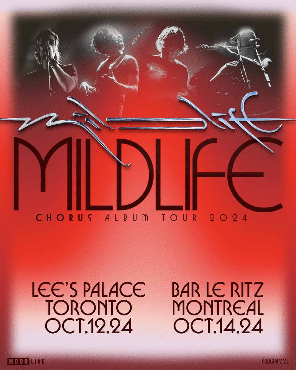 JUST ANNOUNCED💥 Australian psychedelic jazz fusion group Mildlife are coming to Toronto & Montreal for their Chorus Album Tour! Pre-sale starts April 3rd @ 10AM Local. found.ee/Mildlife-TOUR