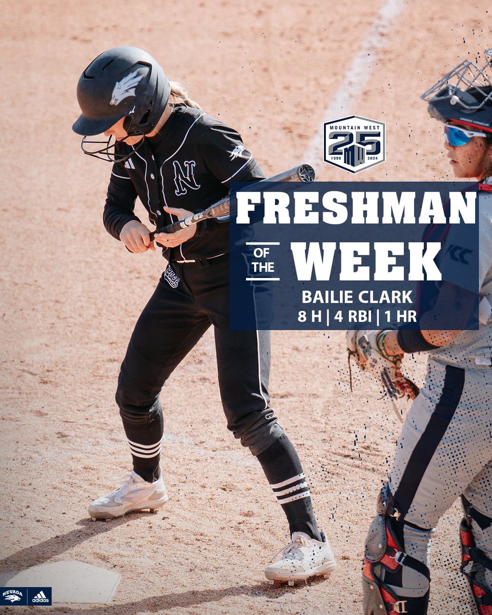 all we do is 𝐬𝐰𝐞𝐞𝐩 😏 Pack sweeps @MountainWest conference awards after going 5-0 this week! @gabbyyherreraa : Player of the Week @tyraclary17 : Pitcher of the Week Bailie Clark: Freshman of the Week #BattleBorn