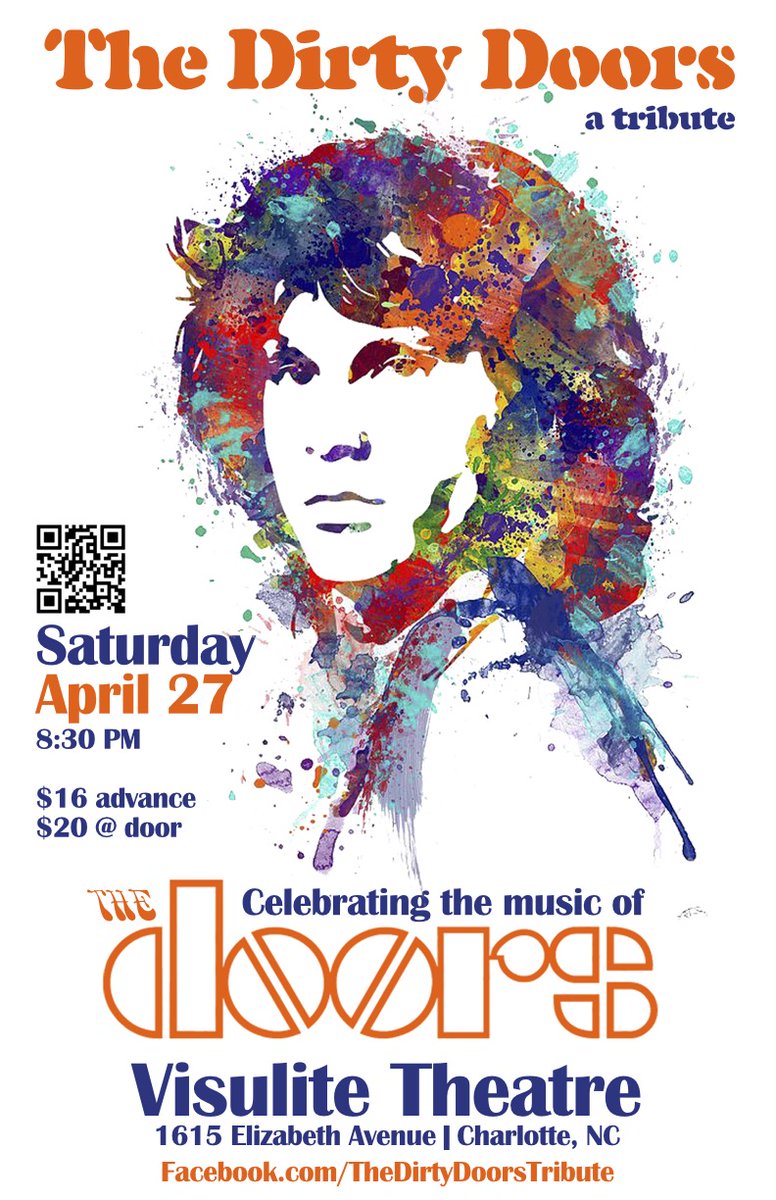 4/27 @TheDirtyDoors: A Tribute to The Doors returns to the @VisuliteTheatre! Grab your tickets visulite.com/shows/details/…