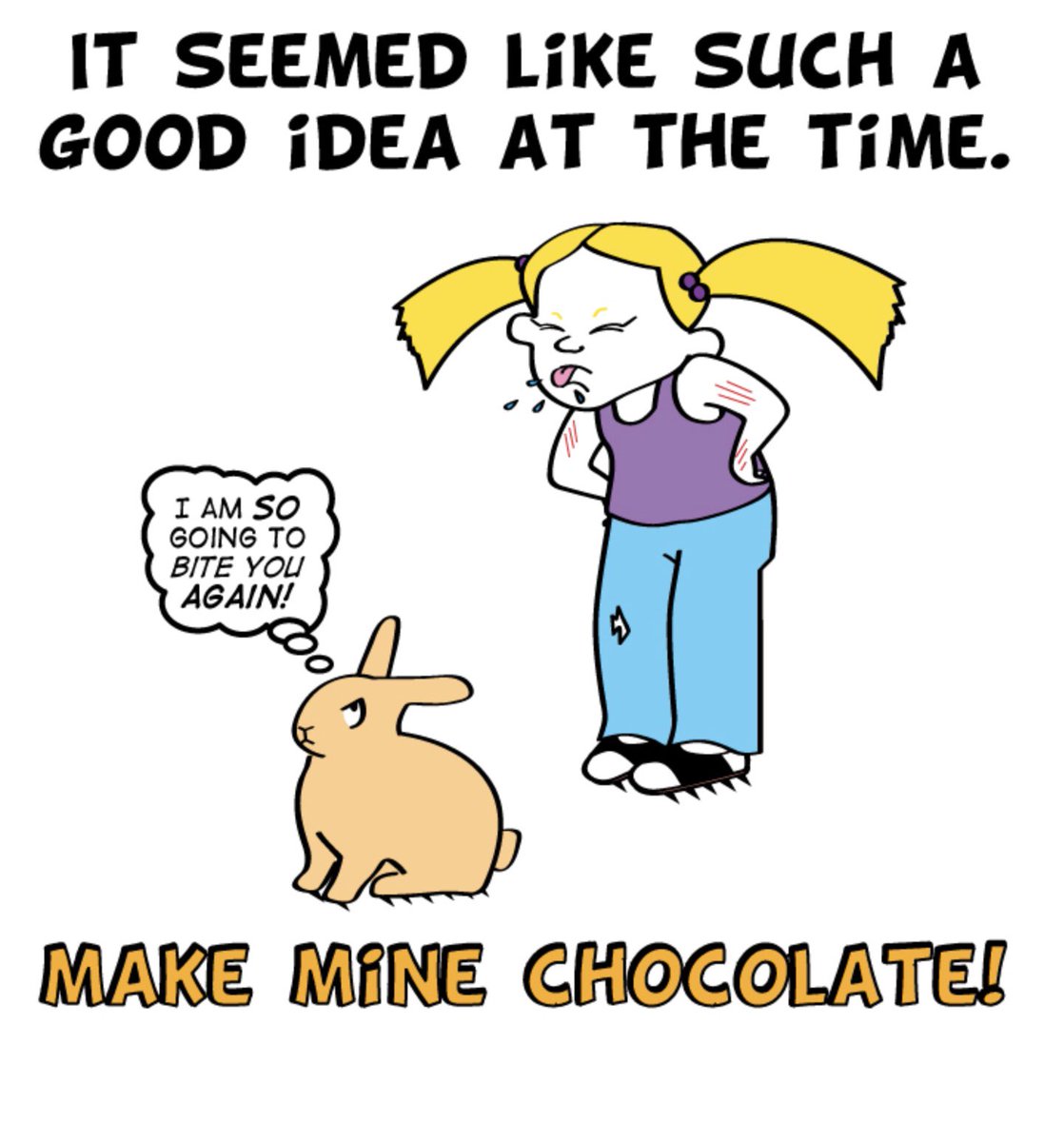 The best Easter bunnies are chocolate. (binkybunny.com thanks makeminechocolate.org)