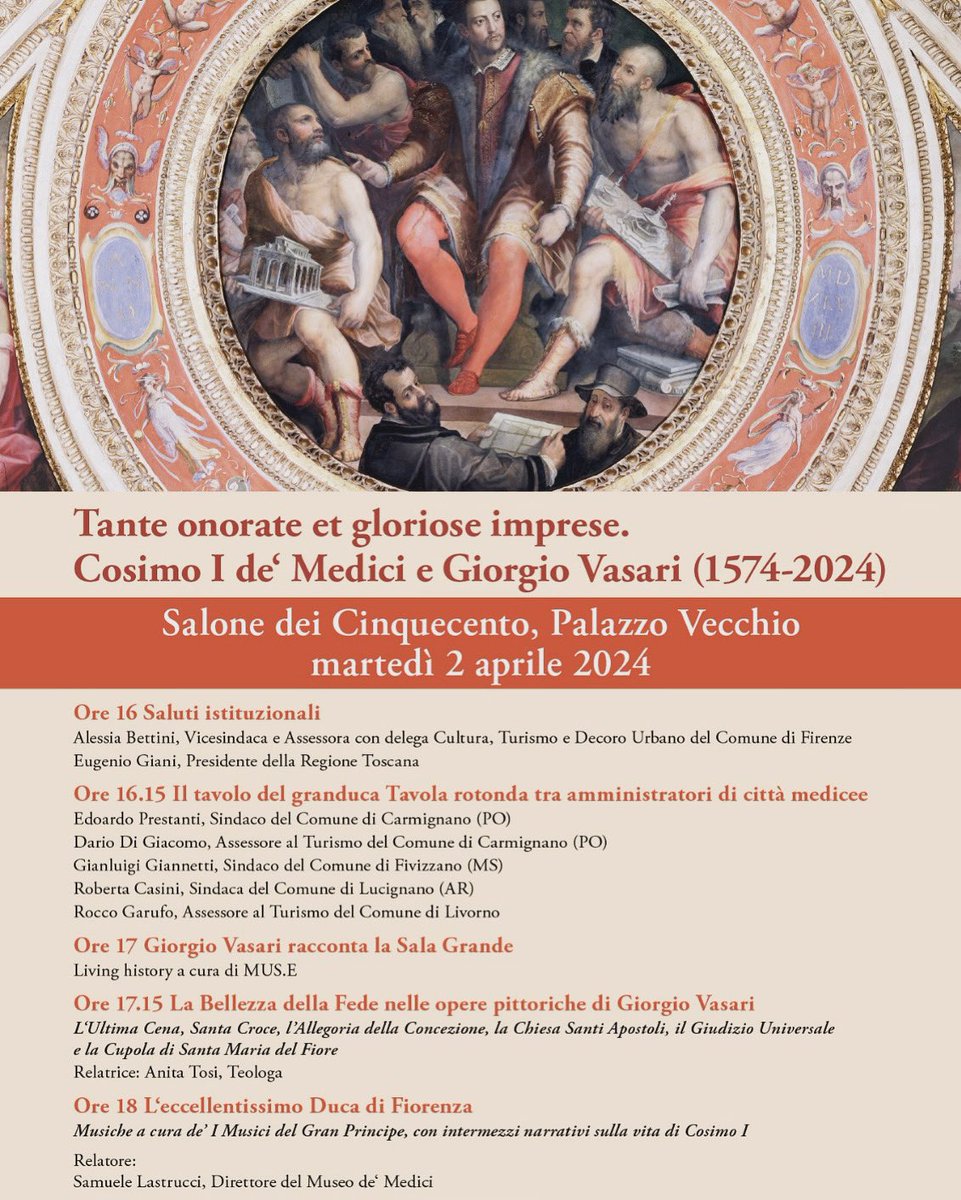 Domani, per ricordare due grandi figure del Rinascimento 🤩