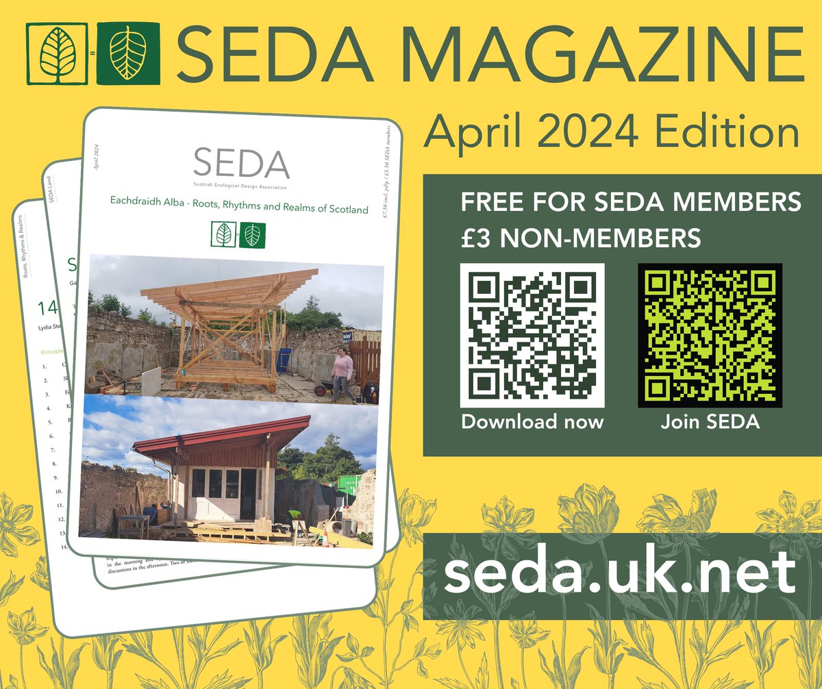SEDA Magazine is just £3 to download, or free to members. Get your copy now seda.uk.net/products/sedam… #ecologicaldesign #SustainableLiving