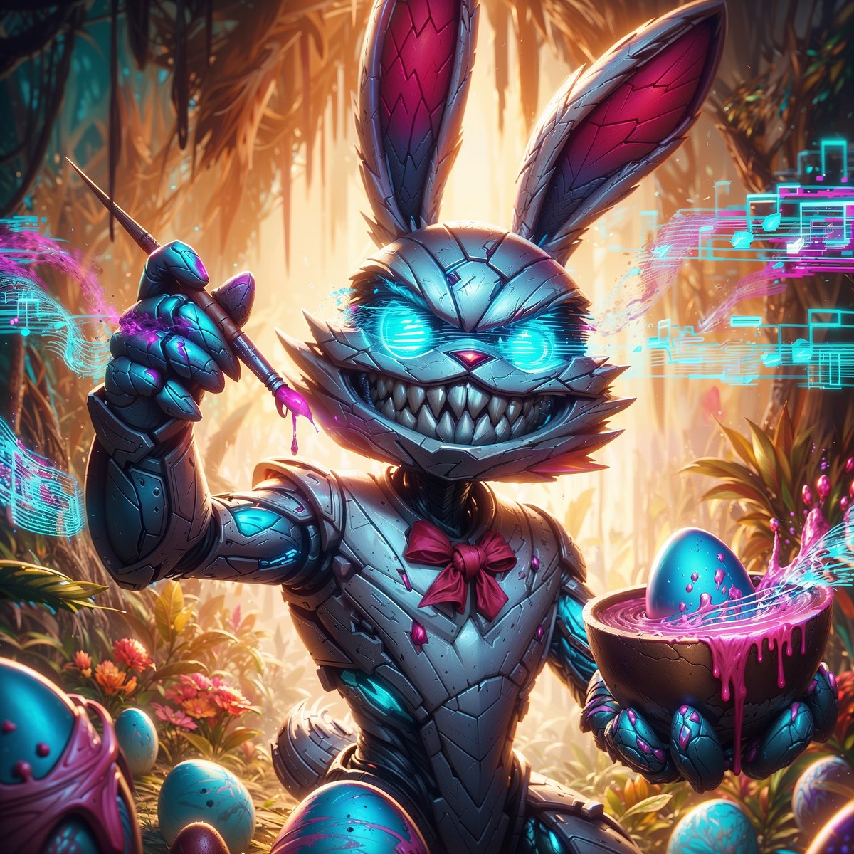 GM! 🎶

I won't be making it to NFTNYC this year but have fun if you're going!

Here's another Cyber Bunny from the giveaway happening in our discord. 🎁

#SEINFTs