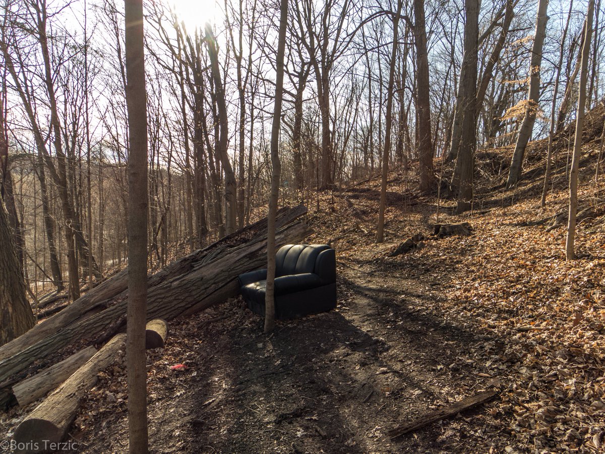 Trail furniture... The random household furnishings you can find in the ravines. 

#Trailblazer #lovetheravines #parksTO #trailtrash #donriver #donvalley
