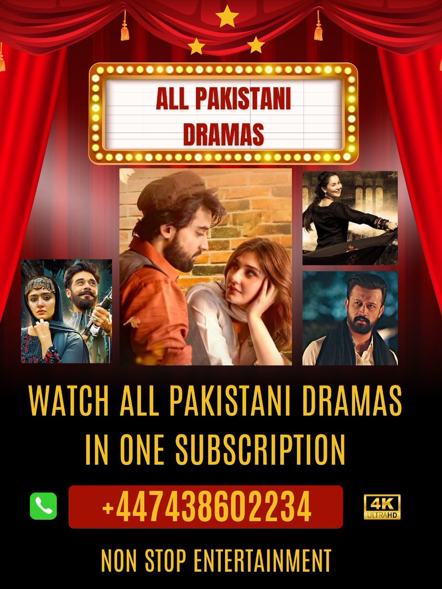 For watching the best Pakistani Drama series along with thousands of other #Movies #TvSeries #TvShows and #Drama contact us on Whatsapp. #IshqMurshid #Pinjra #MayiRi #Akhara #PagalKhana #KHAIE #Hook #TereBin #AbdullahpurKaDevdas #MujhePyarHuaTha #NonStopEntertainment #DramaAlert