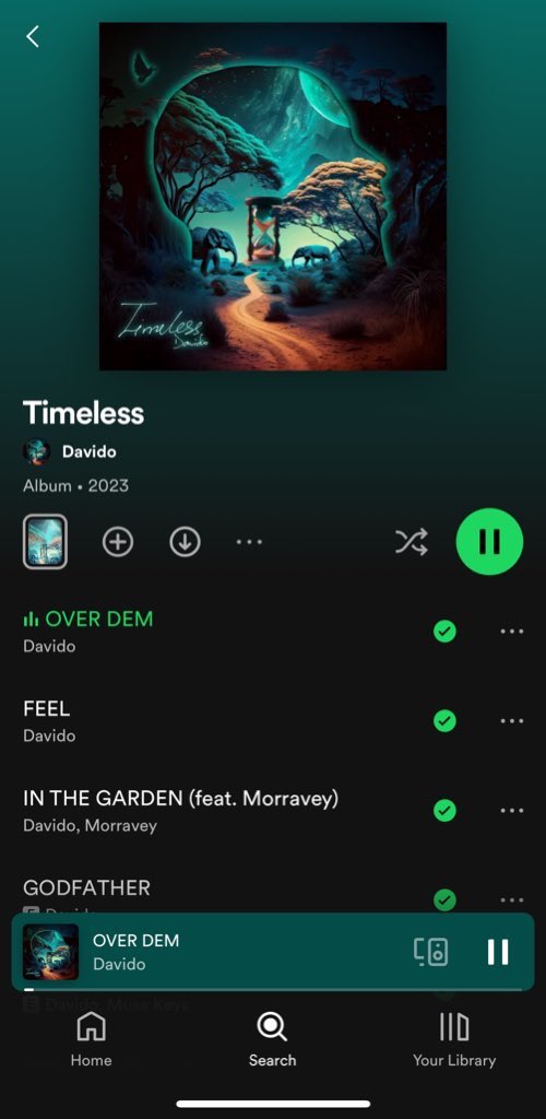 hey Siri :Mention a classic album in Nigeria history Siri: TIMELESS by Davido ⏳