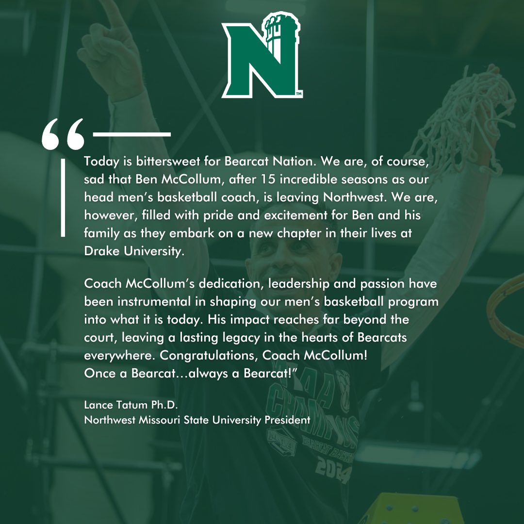 Congratulations Coach McCollum!