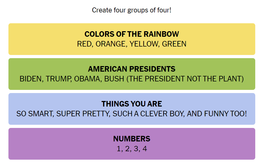 what people on twitter want nyt connections to be