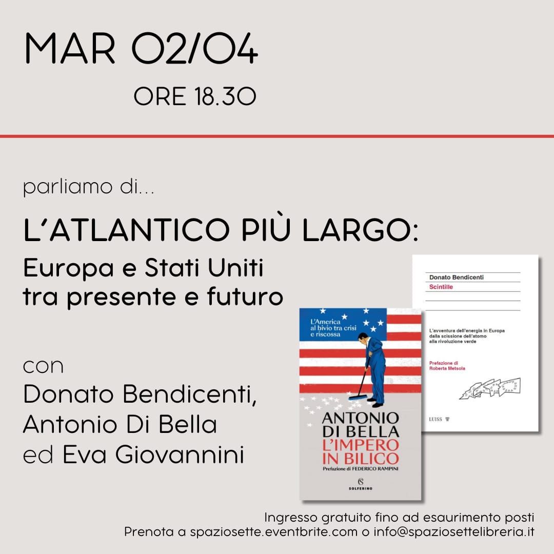 Presentazione mio ultimo libro Scintille @LuissLUP con @AntDiBella e L'Impero in bilico @solferinolibri ed @evagiovannini domani Libreria Spazio Sette