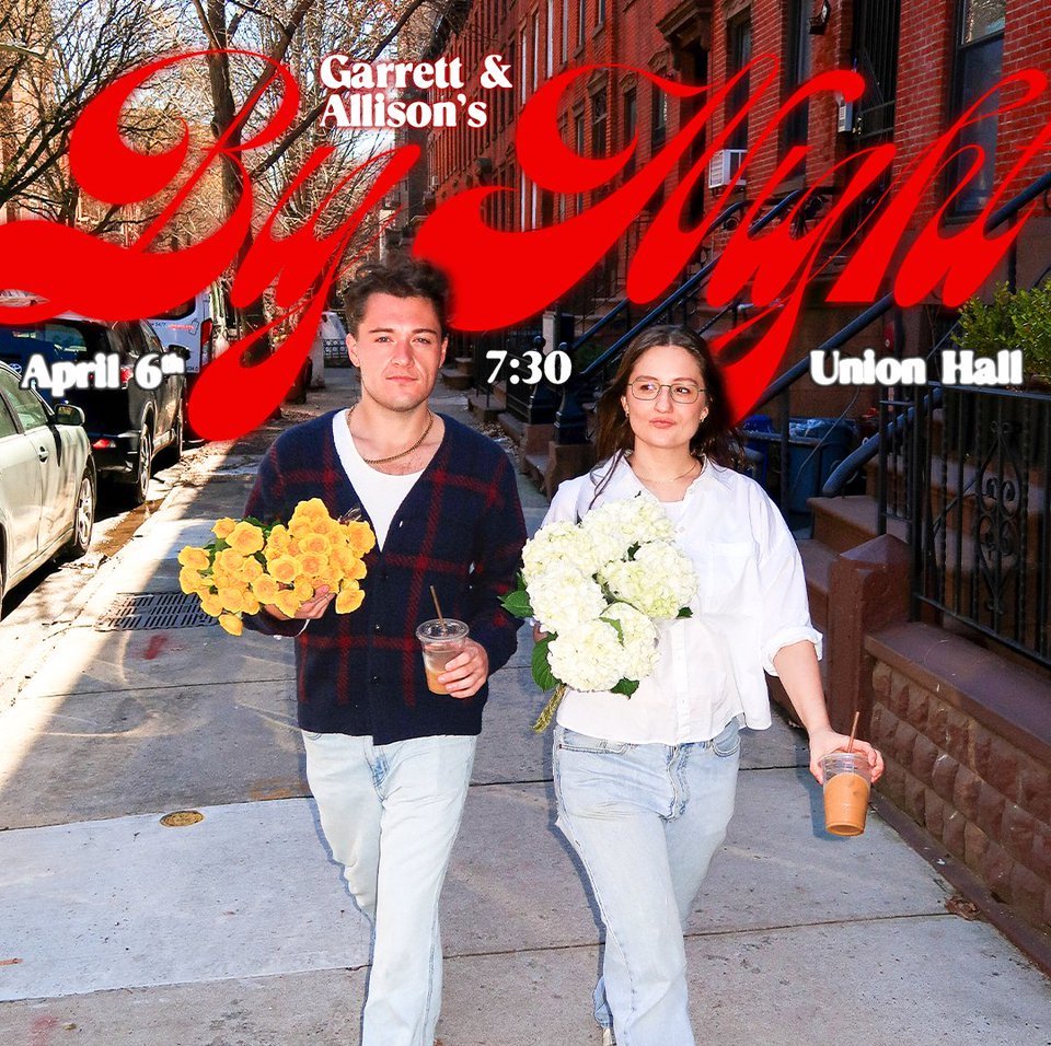 SAT 4/6: Garrett and Allison's Big Night 💐 @allisonoconor and @badboygargar present a lineup of the hottest comedians in showbiz! Featuring @joecastlebaker @longislanddirt @ymmayer @superkeara @dopequeenpheebs @samuelhmorrison + @quakerraina! 🎟️: tinyurl.com/mvk774sc